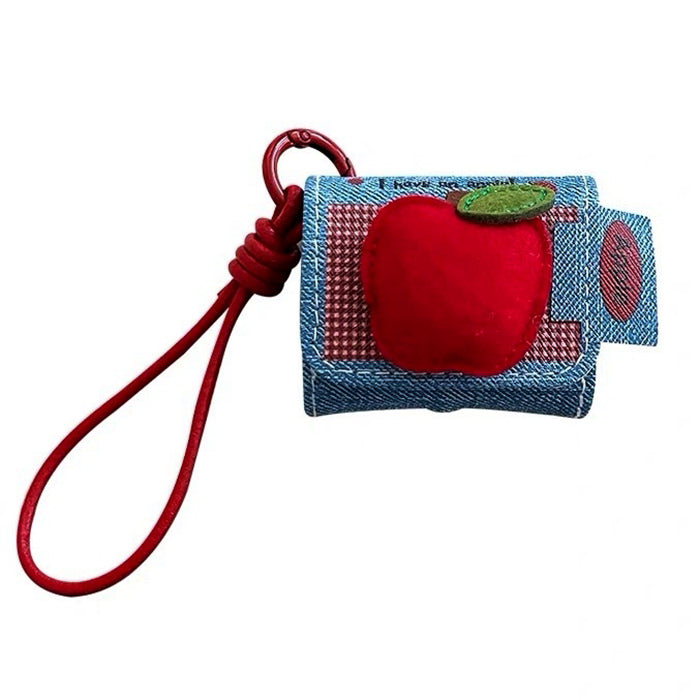 Red Apple Denim AirPods Case