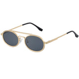 Retro Oval Frame Sunglasses