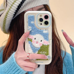 Sheep Embroidered iPhone Case