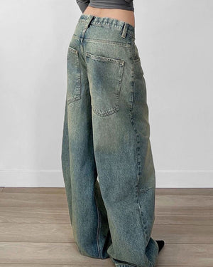 Skater Girl Washed Wide-Leg Jeans