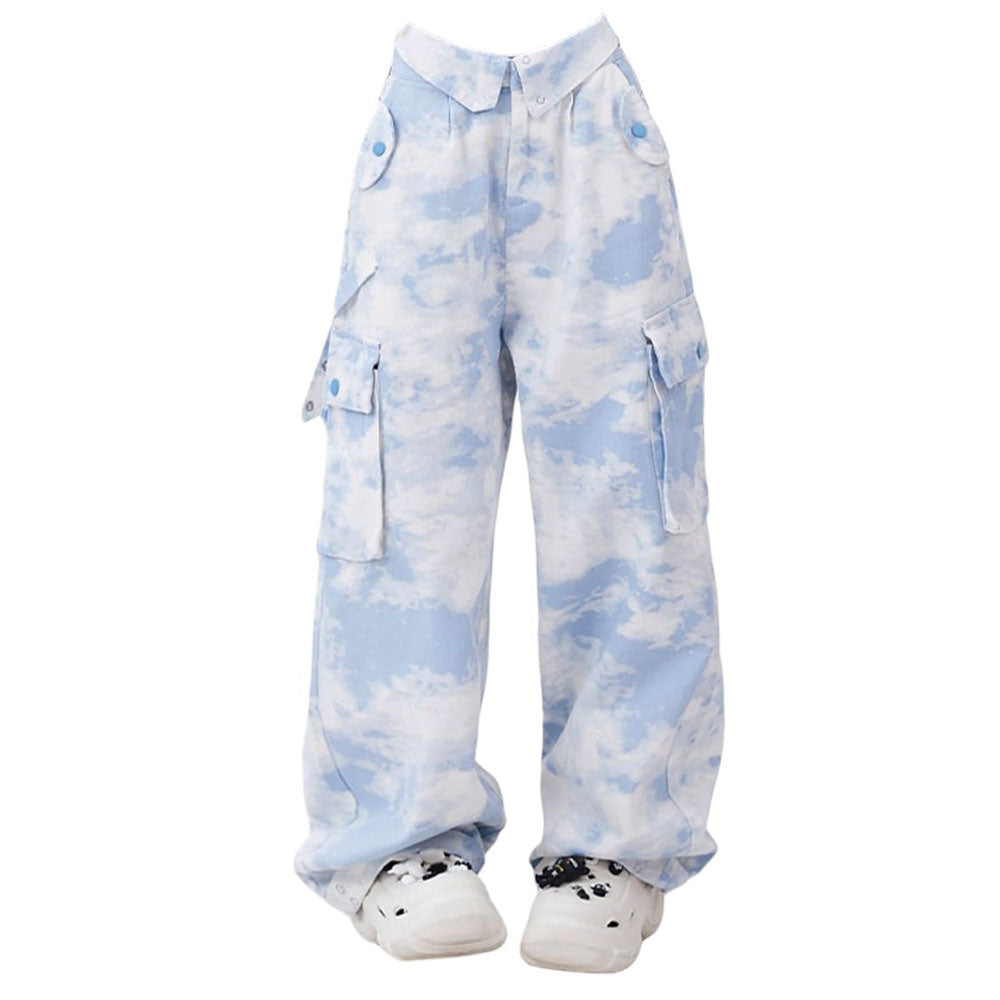 Sky Blue Cargo Pants