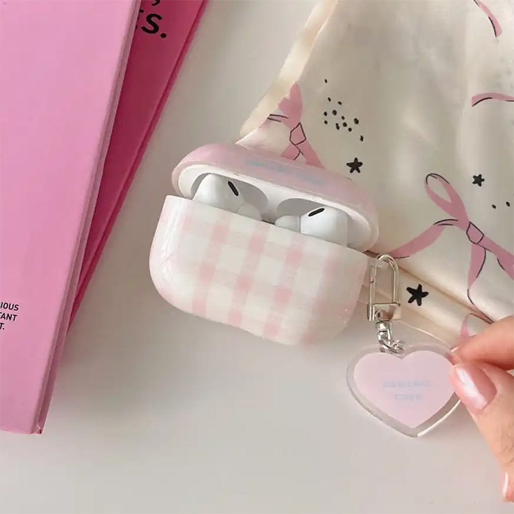 Soft Girl Plaid Airpods Case