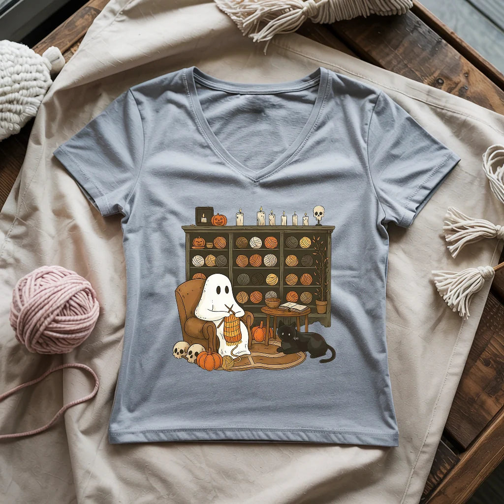 Boo Yarn Lady V-neck