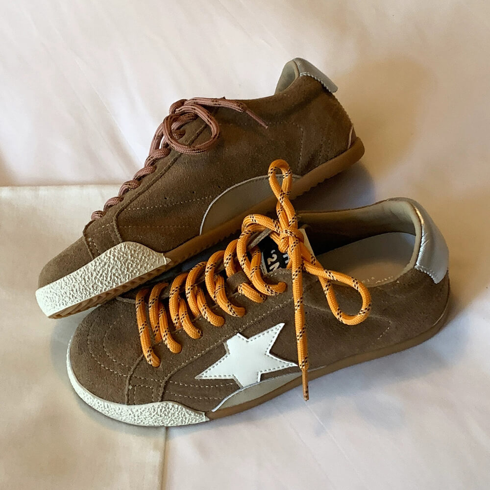 Star Patch Suede Sneakers