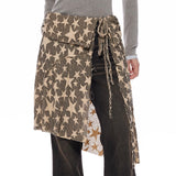 Star Girl Overlay Wrap Skirt Belt