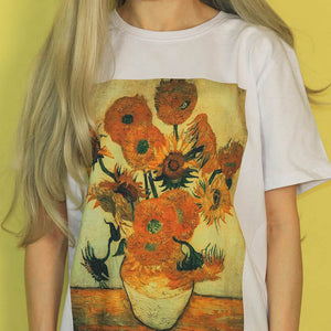 Van Gogh Sunflowers Tee, M