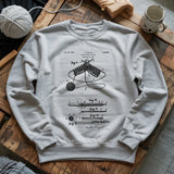 Vintage Knitting Pattern Sweatshirt