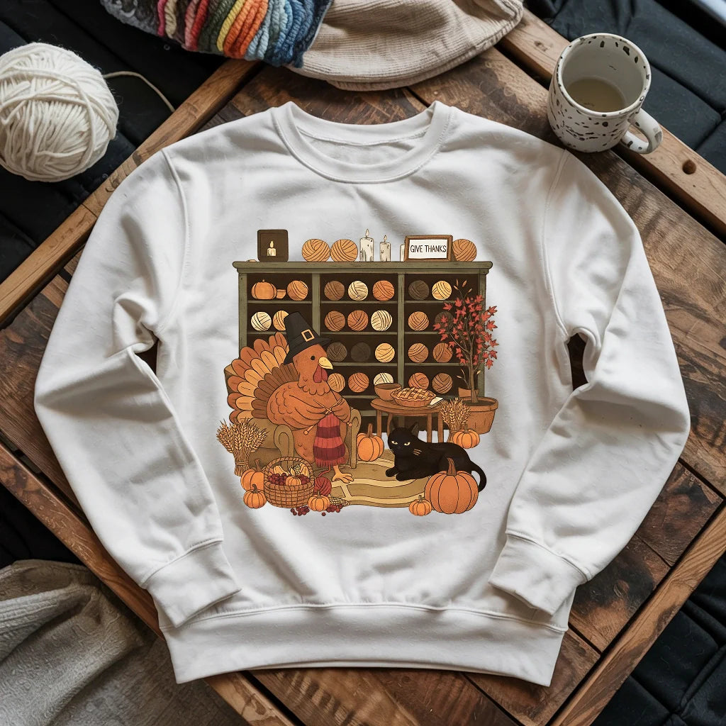 Knitting Turkey Sweatshirt