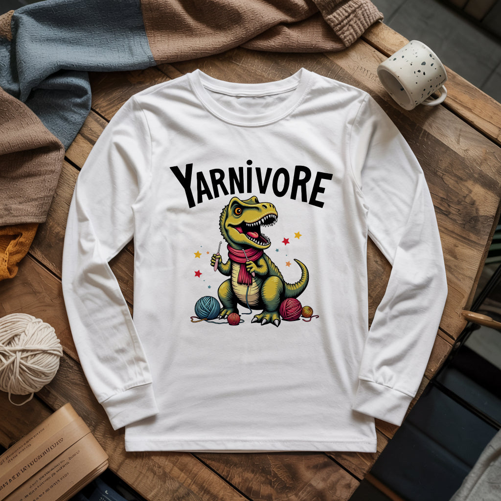 Yarnivore Crocheter Long Sleeve T-shirt