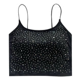 Popstar Personality Rhinestone Tank Top